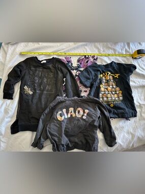 2-3T bundle - dress, shirt, long sleeve sweatshirts